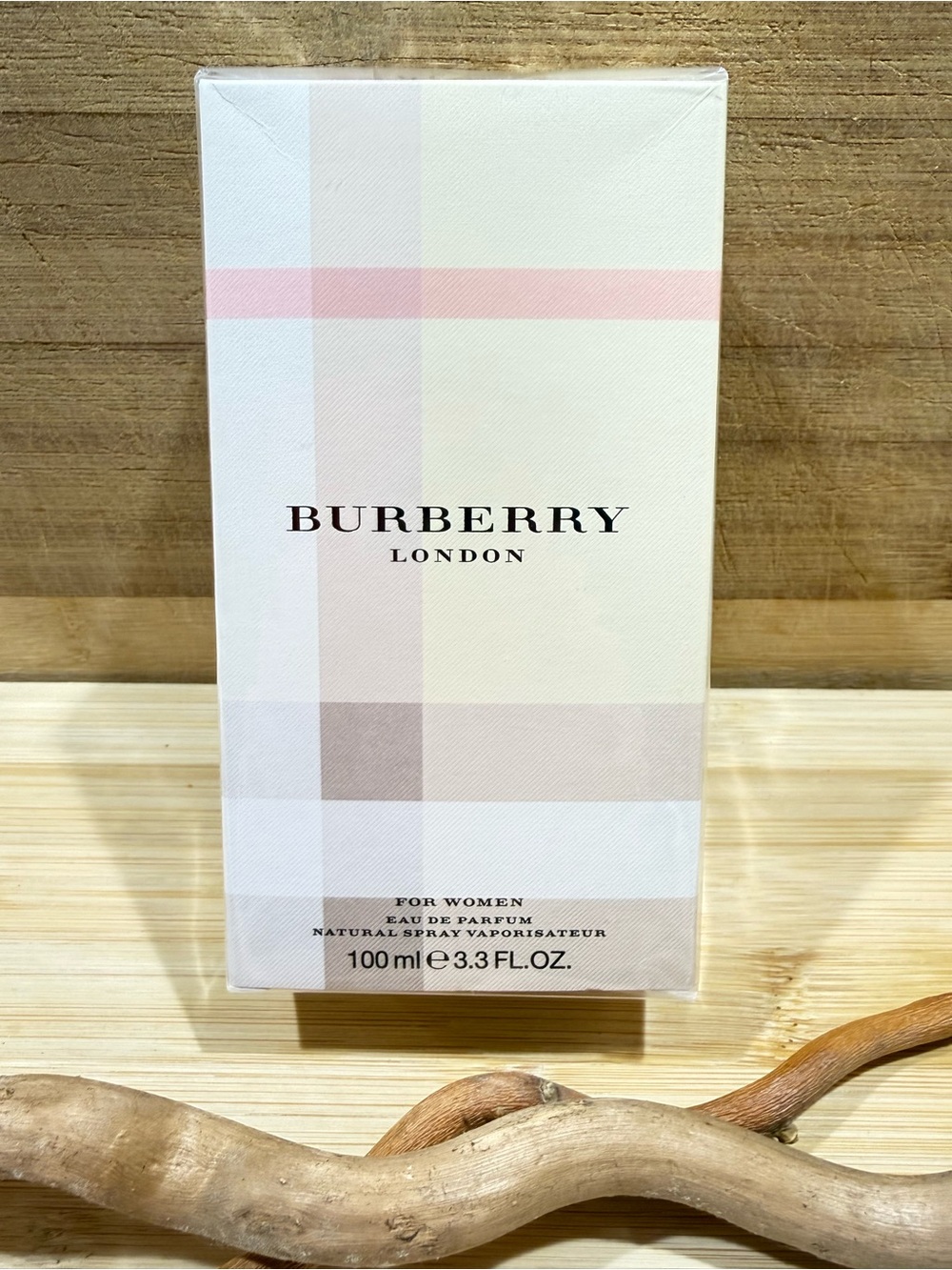 Burberry Pink & Cream Plaid Eau de Parfum Box